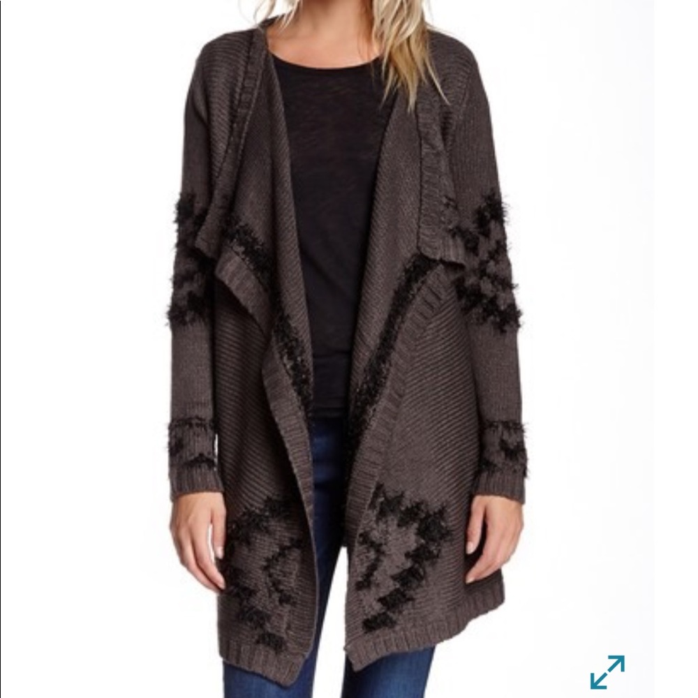Romeo & Juliet couture draped wrap sweater